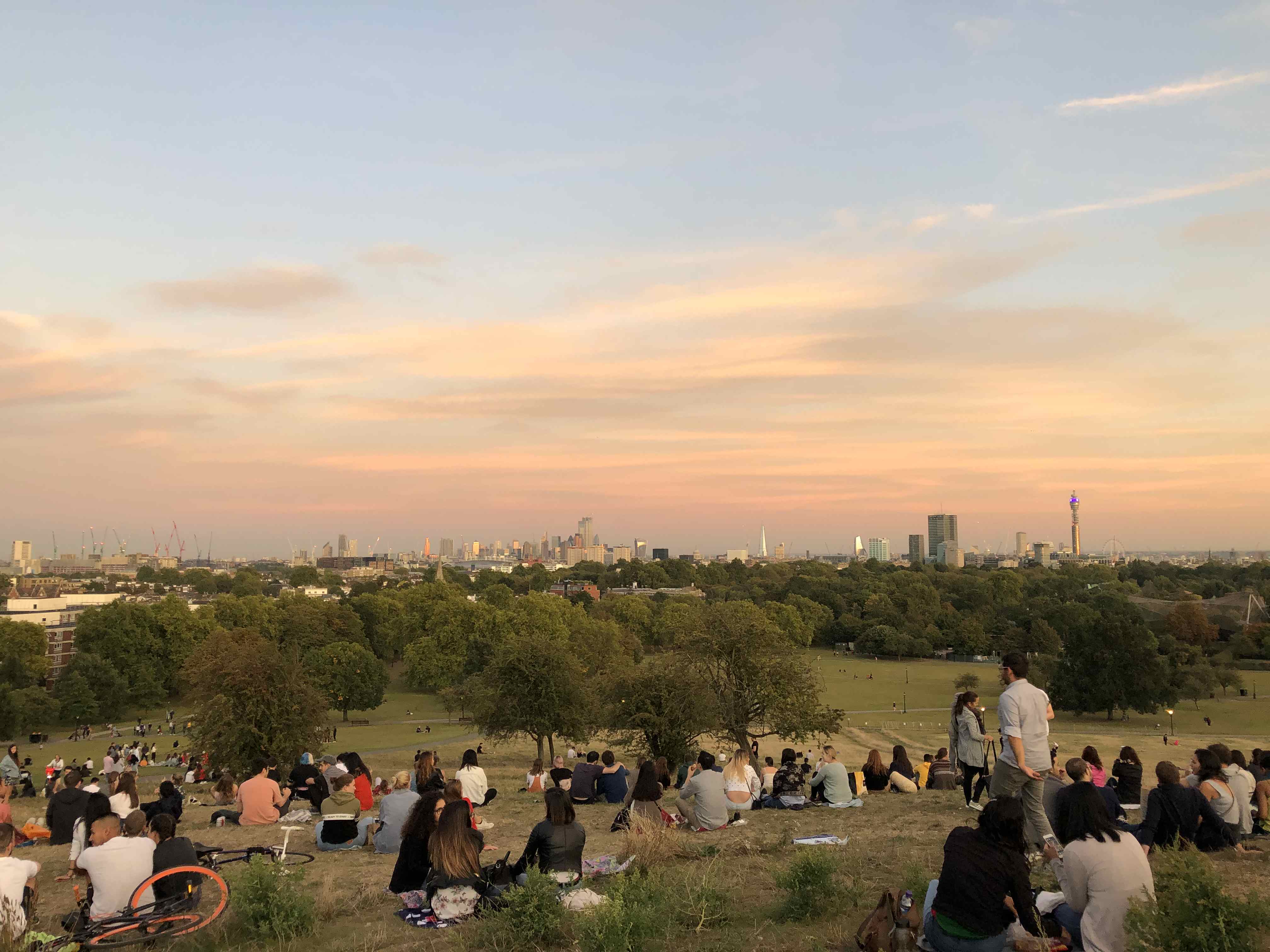 People overlooking London