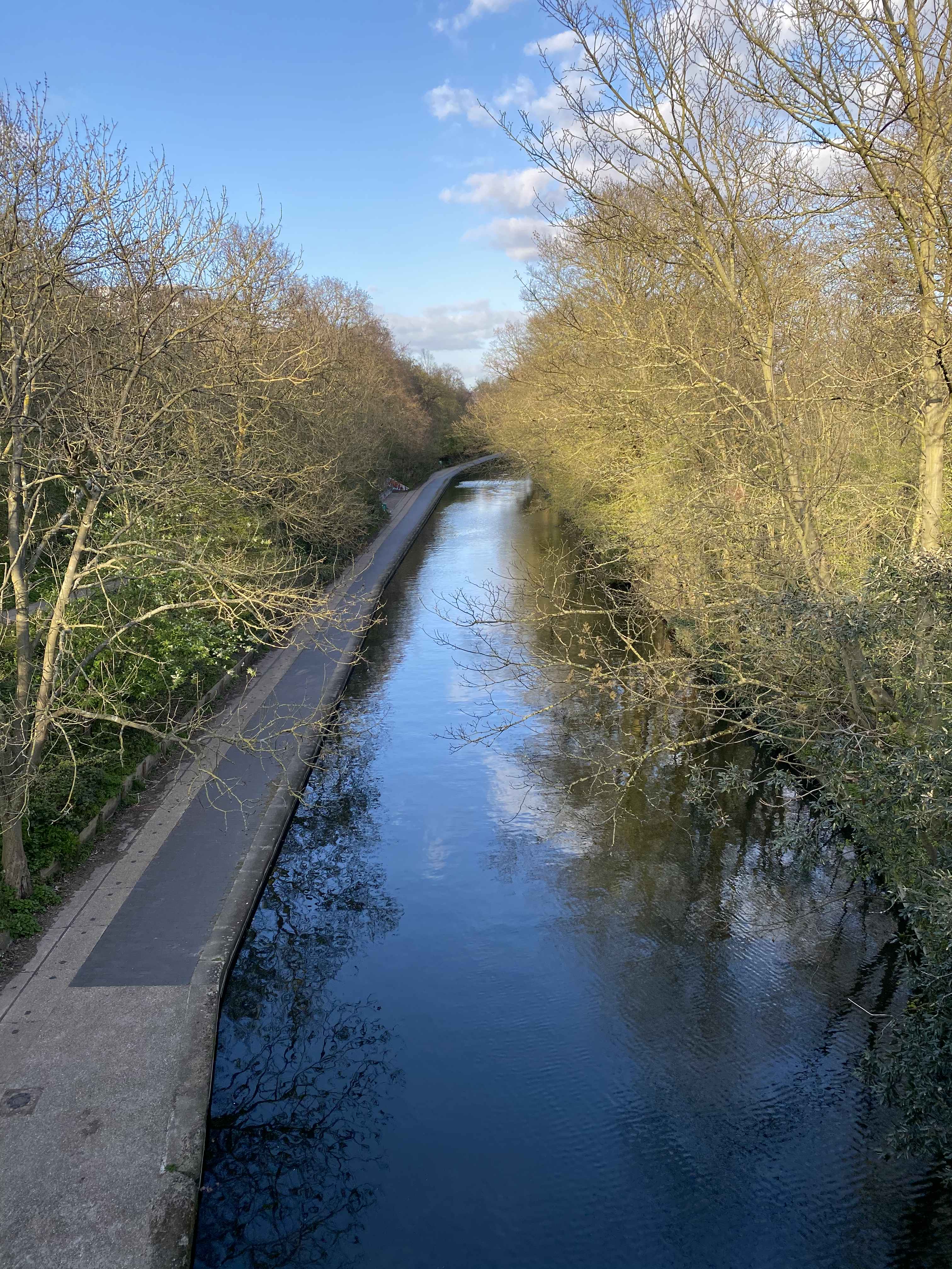 Regents canal in London. 